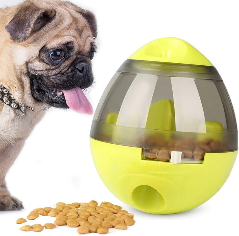 Brinquedo Interativo Para Cães com Dispenser para Petisco e Ração Verde